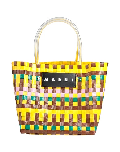 MARNI ハンドバッグ イエロー ポリプロピレン / 牛革