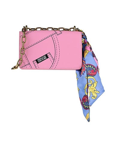 VERSACE JEANS COUTURE Borsa a tracolla Rosa 100% Poliestere, Resina poliuretanica