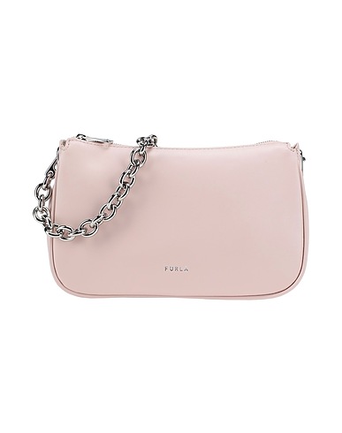 FURLA Handbag FURLA MOON S SHOULDER BAG
 Light pink 100% Polyester