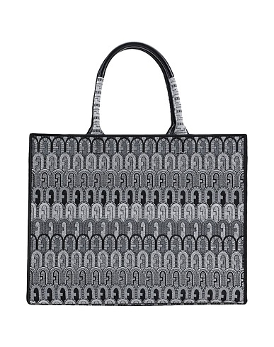 FURLA Handbag FURLA OPPORTUNITY L TOTE
 Light grey 38% Polyester, 36% Cotton, 13% Viscose, 10% Soft Leather, 3% Other Fibres