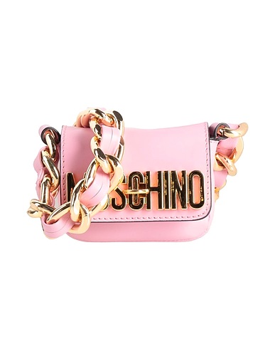 MOSCHINO Cross-body bags Pink Soft Leather