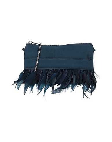 LORENA HAYOT by LORENA ANTONIAZZI Borsa a tracolla Avio 100% Seta, Piuma d'oca