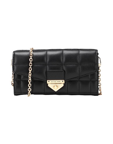 MICHAEL MICHAEL KORS Handbag LG WALLET ON CHAIN XBODY
 Black 100% Lambskin