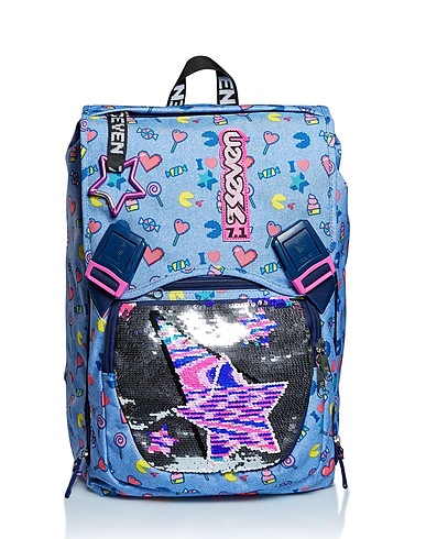 SEVEN Backpack & fanny pack Sky blue 100% Polyester