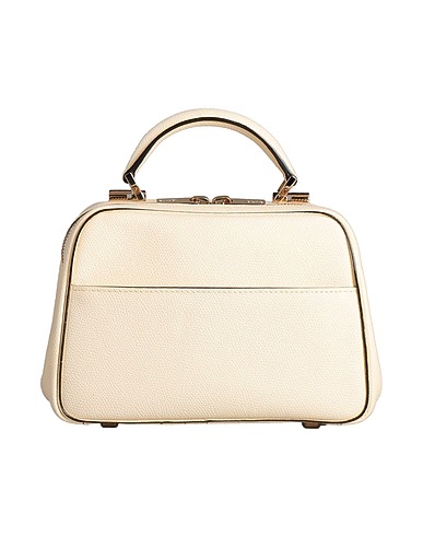 VALEXTRA Handbag Cream 100% Calfskin