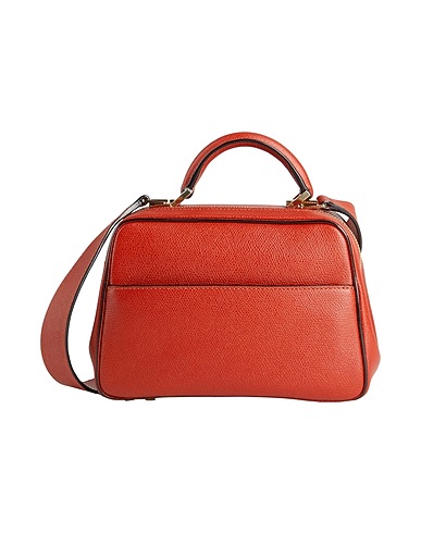 VALEXTRA Handbag Brick red 100% Calfskin