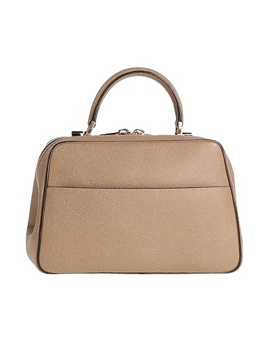 VALEXTRA Handbag Khaki 100% Calfskin