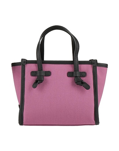 GIANNI CHIARINI Handbag Mauve Soft Leather, Textile fibers