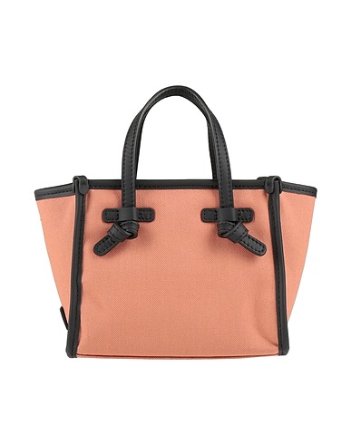 GIANNI CHIARINI Handbag Camel Soft Leather, Textile fibres