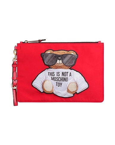 MOSCHINO Borsa a mano Bordeaux Fibre tessili