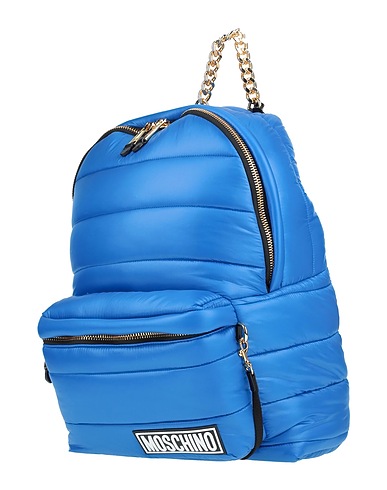 MOSCHINO Rucksacks Azure Textile fibres