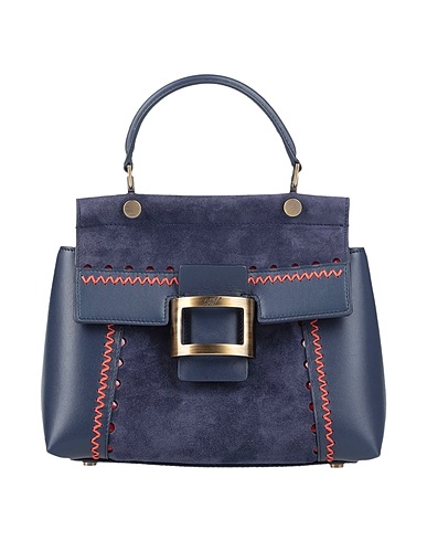 ROGER VIVIER Handbag Midnight blue Soft Leather