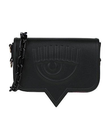 CHIARA FERRAGNI Across-body bag Black Textile fibres