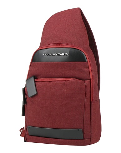 PIQUADRO Rucksacks Burgundy Bovine leather, EVA (Ethylene - Vinyl - Acetate), Polyester, Metal, Synthetic fibers