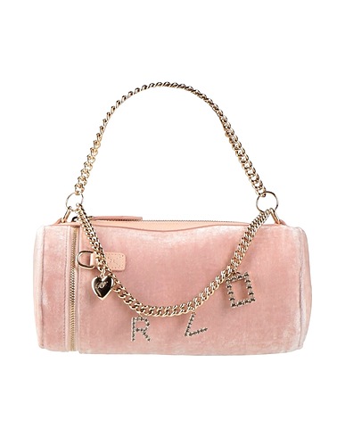 ROGER VIVIER Borsa a mano Rosa chiaro Pelle, Fibre tessili