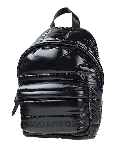 DSQUARED2 バックパック ブラック ナイロン 95% / 牛革 5%