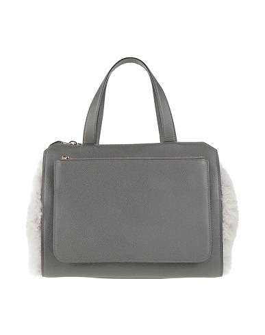 VALEXTRA Handtasche Blei Leder, Schaffell