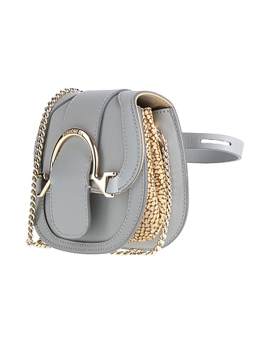 BORBONESE Sacs bananes Gris 100% Cuir