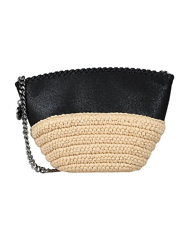 STELLA McCARTNEY Borsa a tracolla Nero Poliestere, Viscosa, Poliuretano
