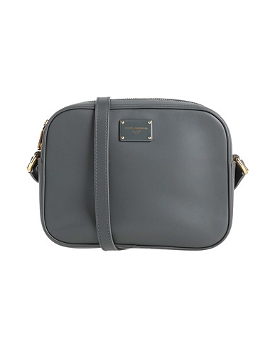 DOLCE&GABBANA Cross-body bags Charcoal 100% Calfskin