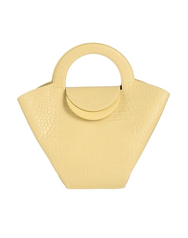 BOTTEGA VENETA Handbag Pastel yellow Soft Leather