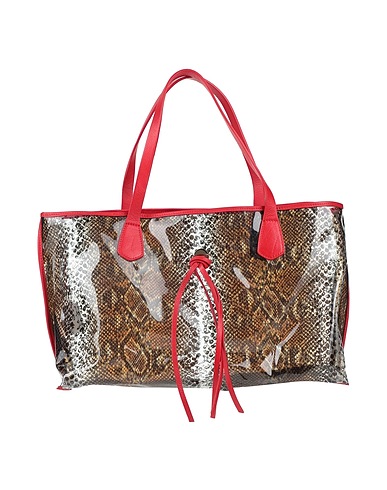 BORBONESE Handbag Red 100% PVC - Polyvinyl chloride, Soft Leather