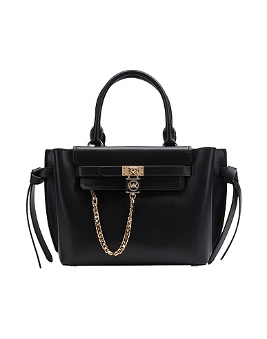 MICHAEL MICHAEL KORS Τσάντα χειρός SM BELTED SATCHEL Μαύρο 100% Δέρμα βοοειδών