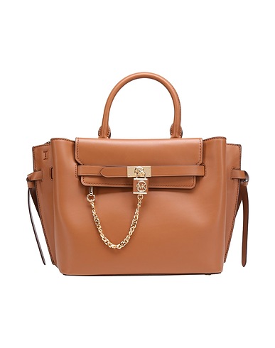 MICHAEL MICHAEL KORS Handbag LG BELTED SATCHEL Tan 100% Bovine leather