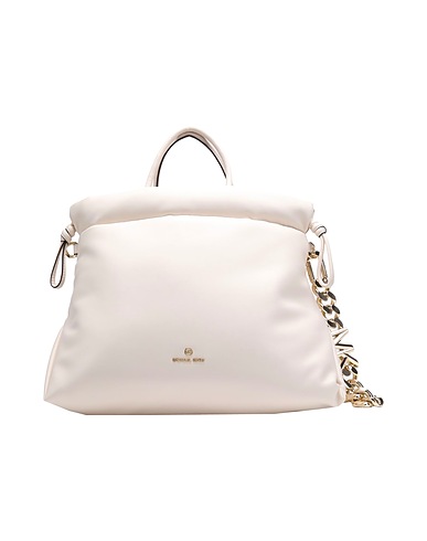 MICHAEL MICHAEL KORS Handbag MD DRAWSTRING TOTE Ivory 52% Polyurethane, 48% Polyester