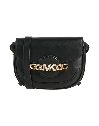 MICHAEL MICHAEL KORS Umhängetasche XS SADDLE XBODY Schwarz 100% Rindsleder
