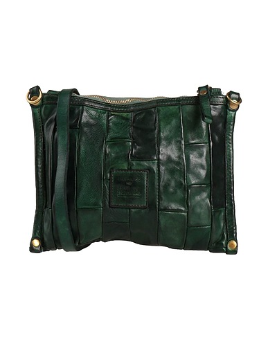 CAMPOMAGGI Across-body bag Dark green Calfskin