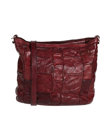 CAMPOMAGGI Cross-body bags Chocolate brown Calfskin