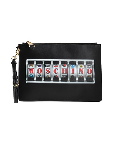 MOSCHINO Handbag Black Soft Leather