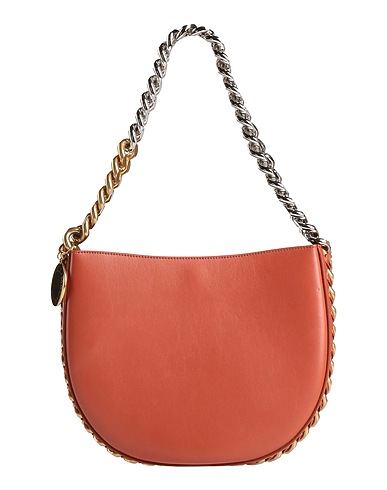 STELLA McCARTNEY Shoulder bag Brick red 51% Polyester, 49% Polyurethane