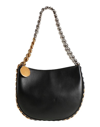 STELLA McCARTNEY Shoulder bag Black 51% Polyester, 49% Polyurethane
