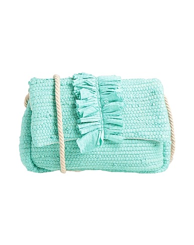 MIA BAG Borsa a tracolla Turchese 100% Cotone