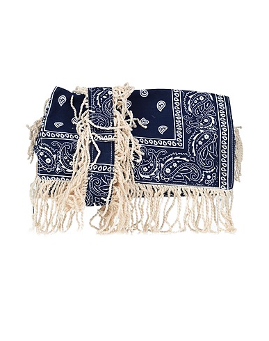 MIA BAG Cross-body bags BLU 100% Cotton