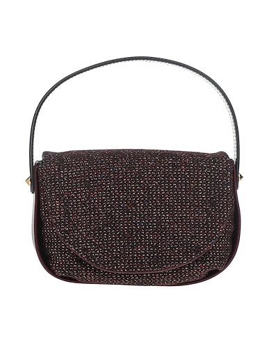 GIANNI CHIARINI Handbag Burgundy Textile fibres, Soft Leather
