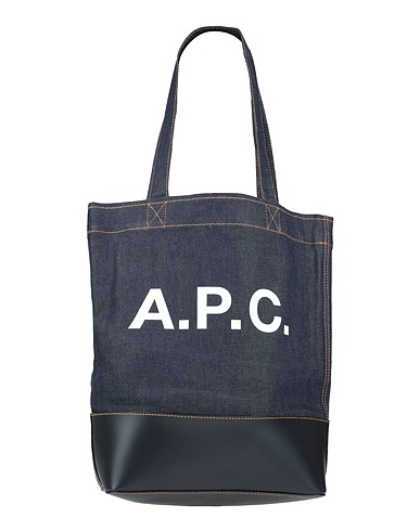 A.P.C. Shoulder bag Midnight blue 98% Cotton, 2% Polyurethane