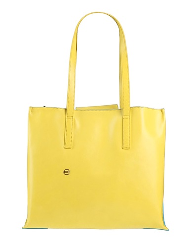 PIQUADRO Shoulder bag Yellow Calfskin