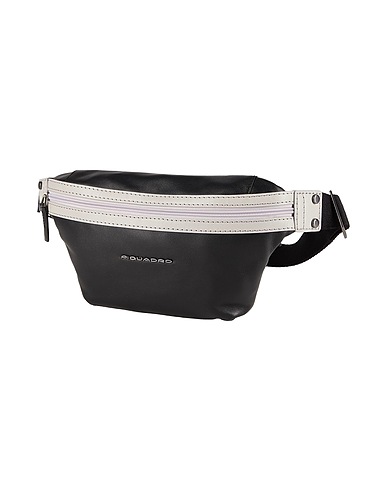 PIQUADRO Belt Bags Black Bovine leather, EVA (Ethylene - Vinyl - Acetate), Nylon, Polyester, Metal