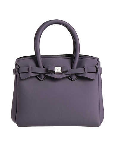 SAVE MY BAG Handbag Dark purple 50% PEEK (Polyether - Ether - Ketone), 40% Polyamide, 10% Elastane