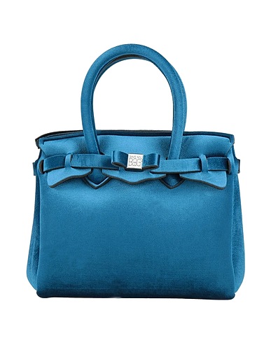 SAVE MY BAG Handbag Navy 50% PEEK (Polyether - Ether - Ketone), 40% Polyamide, 10% Elastane