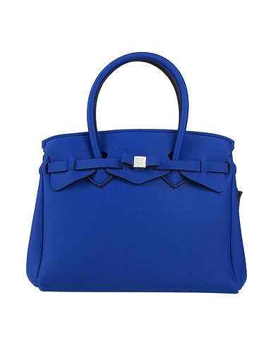 SAVE MY BAG Borsa a mano Blu china 50% PEEK (Polietere - Etere - Chetone), 40% Poliammide, 10% Elastan