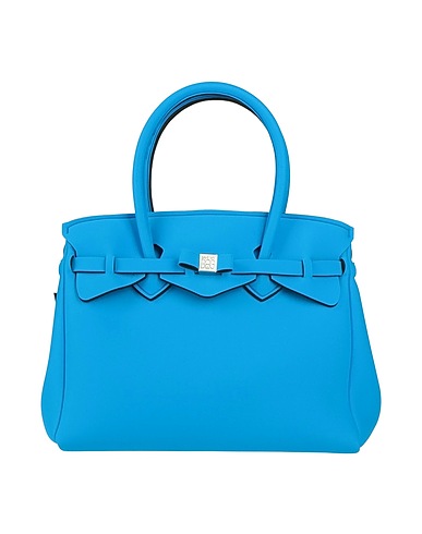 SAVE MY BAG ハンドバッグ アジュールブルー ポリエーテルエーテルケトン (PEEK) 50% / ナイロン 40% / ポリウレタン 10%