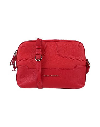 PIQUADRO Across-body bag Red Soft Leather