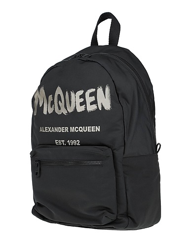 MCQUEEN Rucksacks Black Textile fibres
