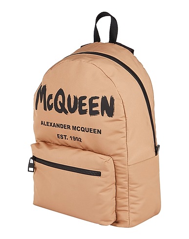 MCQUEEN Backpacks Khaki Textile fibers