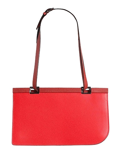 VALEXTRA Borsa a spalla Mattone 100% Pelle di vitello