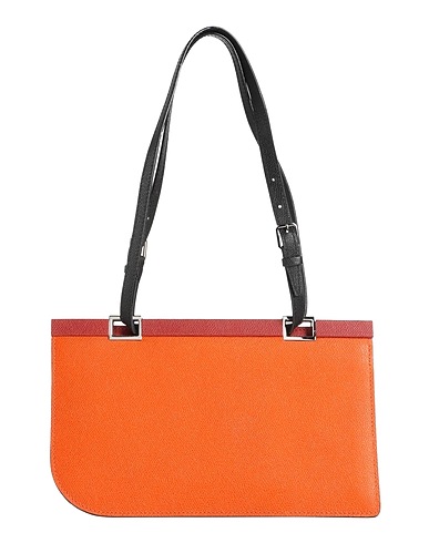 VALEXTRA Shoulder bag Orange 100% Calfskin